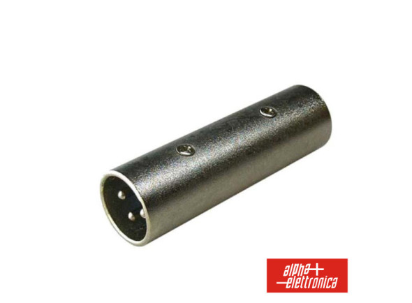 Alpha Elettronica Ficha Adaptadora XLR 3p Macho / XLR 3p Macho Alpha Elettronica Ficha Adaptadora XLR 3p Macho / XLR 3p Macho